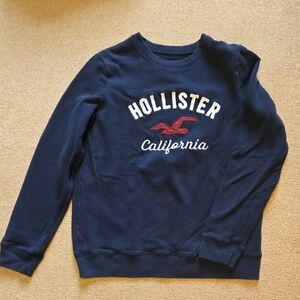 Hollister Dark Blue Crewneck Sweatshirt (M)